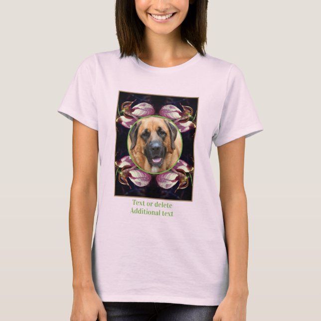 Camiseta Lady Slipper Orchid Frame Crea Tu Propia Foto (Anverso)