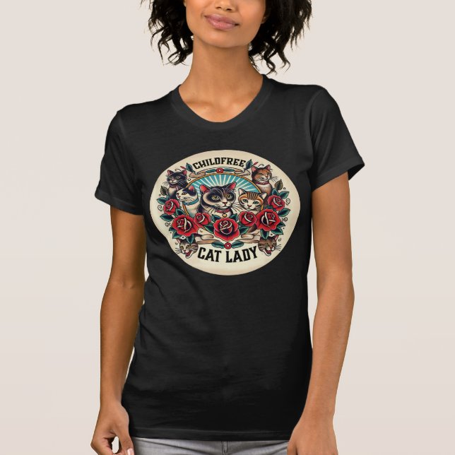 Camiseta Lady Tee, gata libre de niños (Anverso)