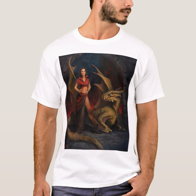 Camiseta Lady y el dragón (Anverso)