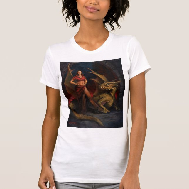 Camiseta Lady y el dragón (Anverso)