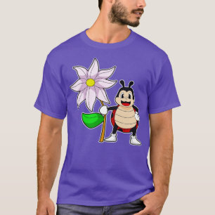 Camiseta Ladybug con flor