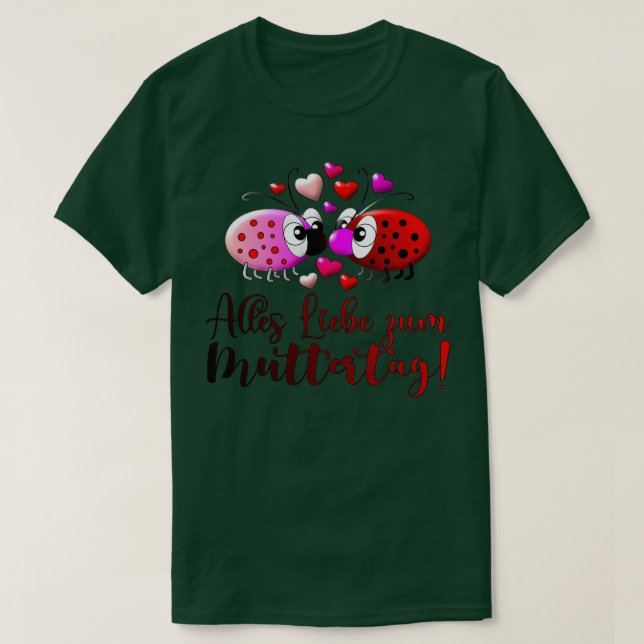 Camiseta Ladybug del Día de la Madre Feliz (Diseño del anverso)