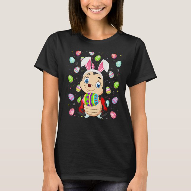 Camiseta Ladybug Easter Egg Funny Ladybug Easter Sunday (Anverso)
