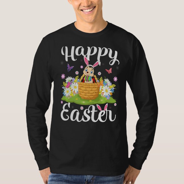 Camiseta Ladybug Easter Egg Hung Floral Ladybug Easter S (Anverso)