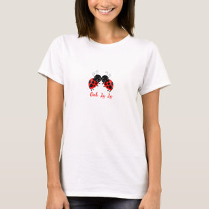 Camiseta Ladybug Hugs Tee, Cute Funny Ooh La La