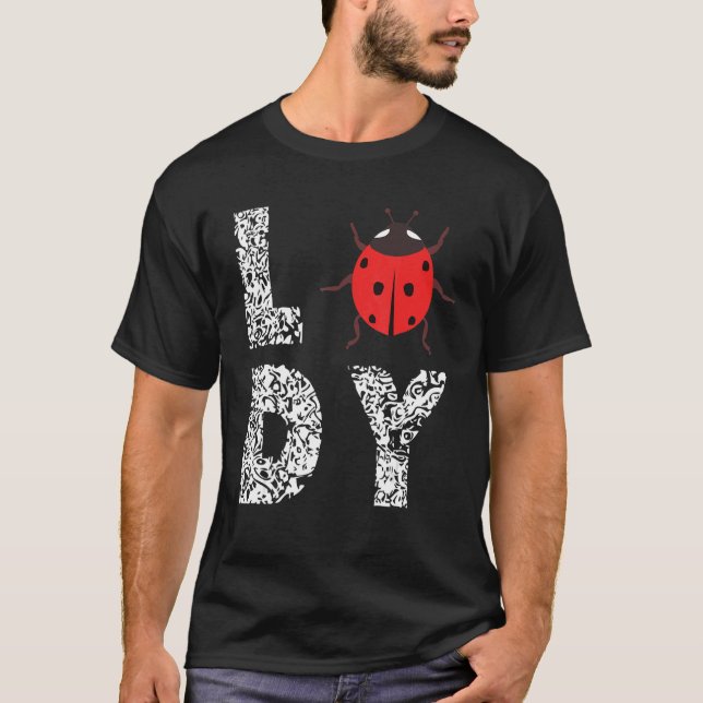 Camiseta Ladybug Lady Leopard Ladybug Cute Ladybug Insect (Anverso)