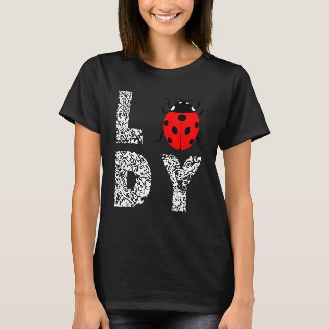 Camiseta Ladybug Ladybug Insectos Lady Leopard Cute Ladybug (Anverso)