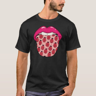 Camiseta Ladybug Lip Entomology Ladybird Ladybug