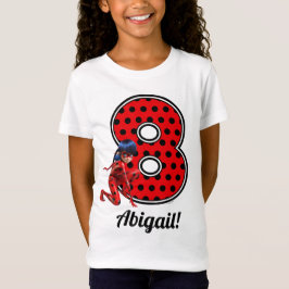 Camiseta Ladybug milagroso y Cat Noir octavo cumpleaños