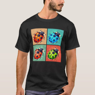 Camiseta Ladybug Pop Ilustracion Colorful Animal Women