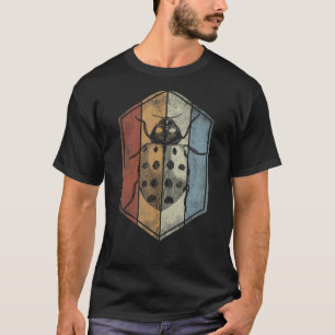 Camiseta Ladybug Retro Estilo Vintage Bug Insect Entomologi