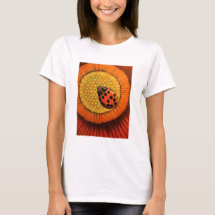 Camiseta Ladybug Rojo En Una Flor