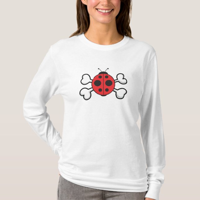 Camiseta ladybug Skull y Crossbone (Anverso)