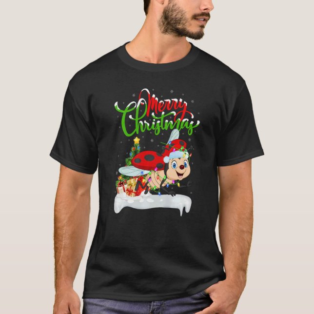 Camiseta Ladybug  Xmas Decorations Santa Ladybug Christmas (Anverso)