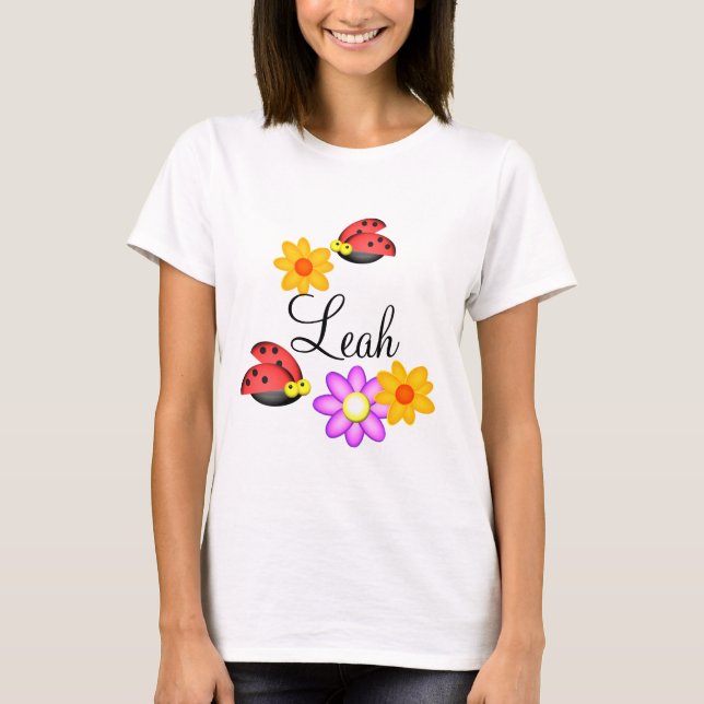 Camiseta Ladybug y Flowers (Anverso)