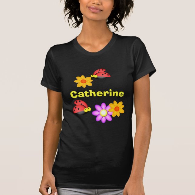 Camiseta Ladybug y Flowers (Anverso)