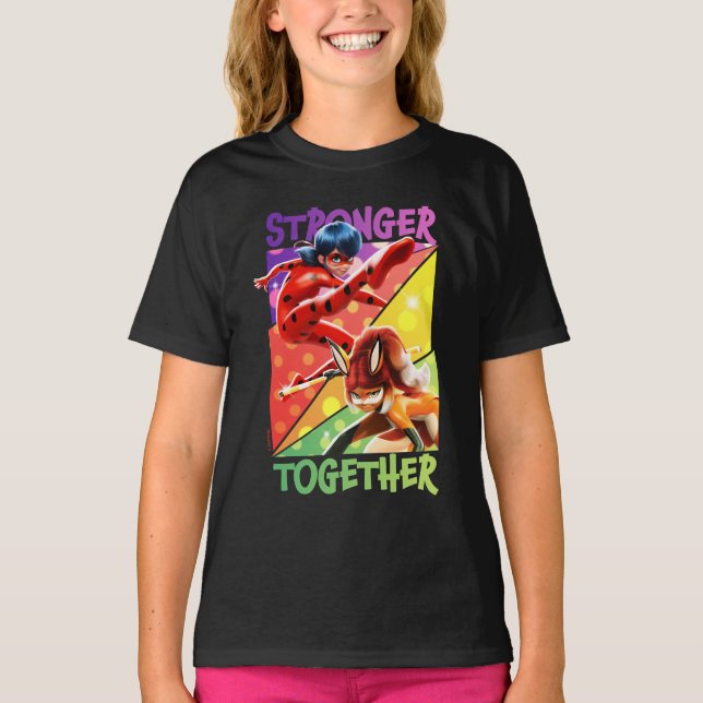 Camiseta Ladybug y Rena Rouge | Más fuerte juntos (Anverso)