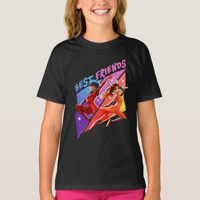 Camiseta Ladybug y Rena Rouge | Mejores amigos (Anverso)