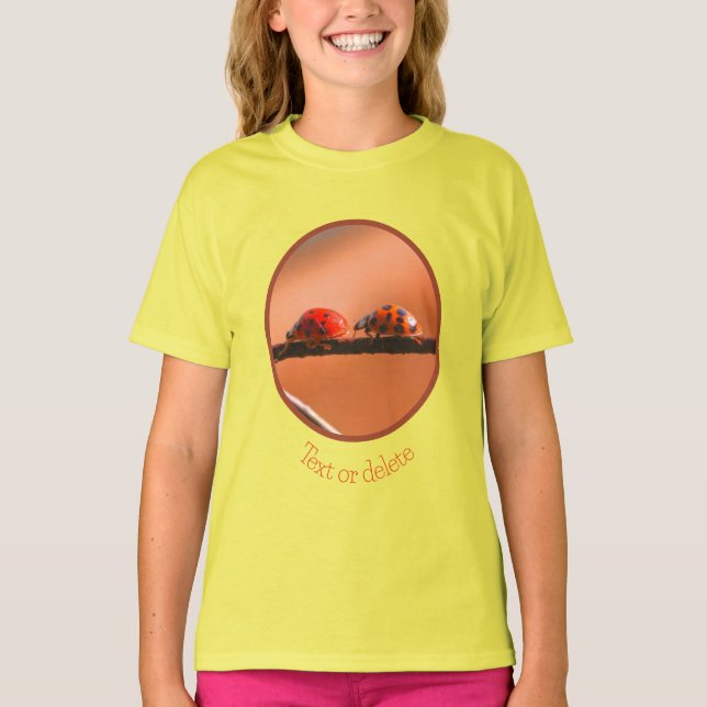Camiseta Ladybugs Play Sigue Al Líder Personalizado (Anverso)