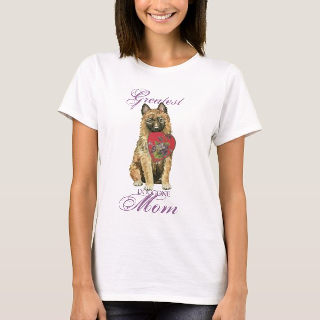 Camiseta Laekenois Heart Mom (Anverso)