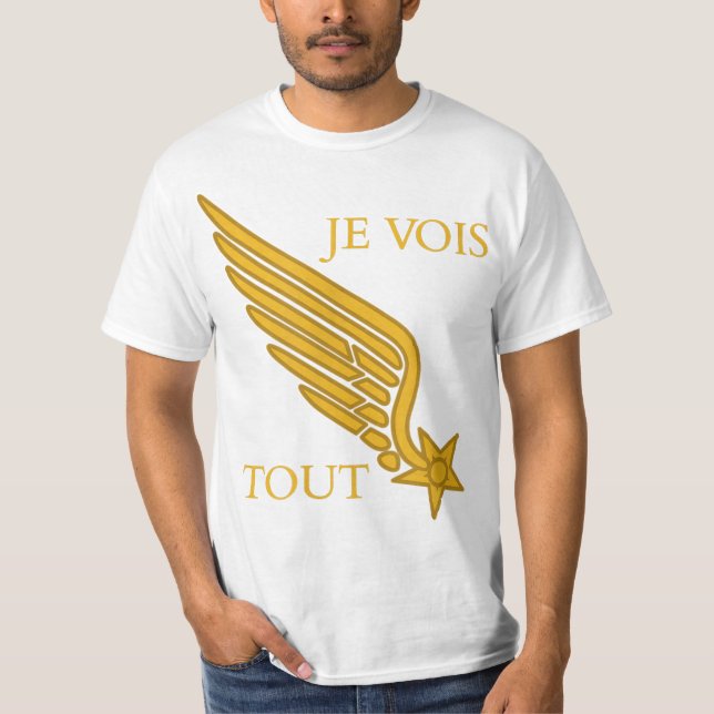 Camiseta Lafayette Escadrille Pilot Insignia Collar WW1 (Anverso)