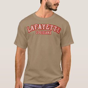 Camiseta Lafayette Louisiana Athletic Text Sport Style 