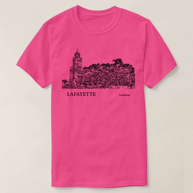 Camiseta Lafayette Louisiana TShirt (Diseño del anverso)