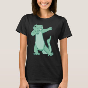 Camiseta Lagartija bailarina en verde para reptiles y dragó