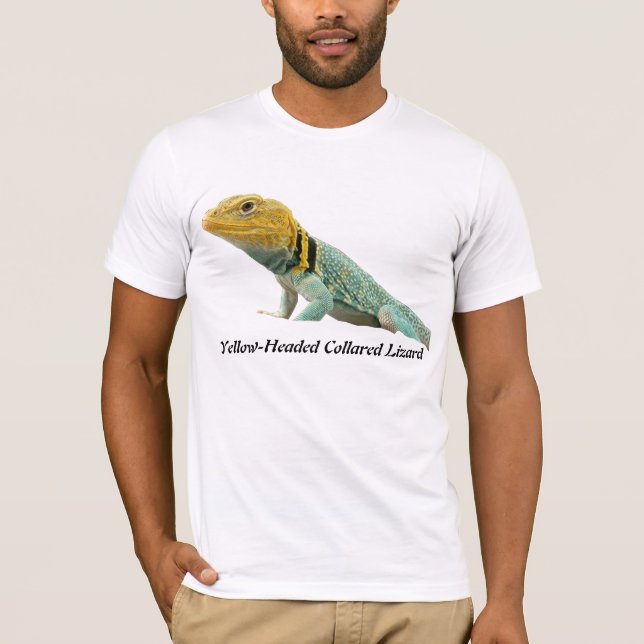 Camiseta Lagarto agarrado Amarillo-Dirigido (Anverso)