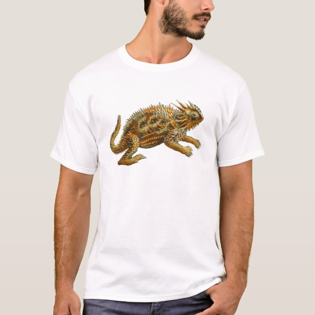 Camiseta Lagarto de cuernos de Tejas (Anverso)
