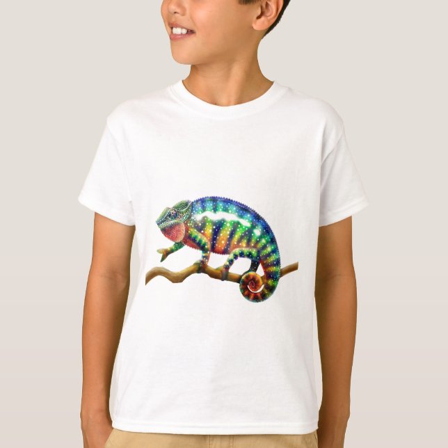 Camiseta Lagarto del camaleón de la pantera (Anverso)