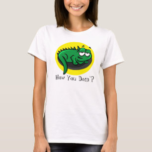 Camiseta Lagarto del dibujo animado "cómo usted doin'? "