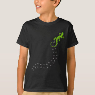 Camiseta Lagarto Divertido Huellas De Pie Subiendo Amante D