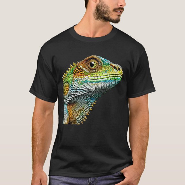 Camiseta Lagarto Iguana Realista (Anverso)