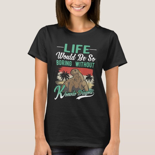 Camiseta Lagarto monitor dragón de Komodo (Anverso)