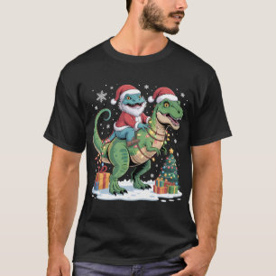 Camiseta Lagarto Santa en T-Rex con regalos