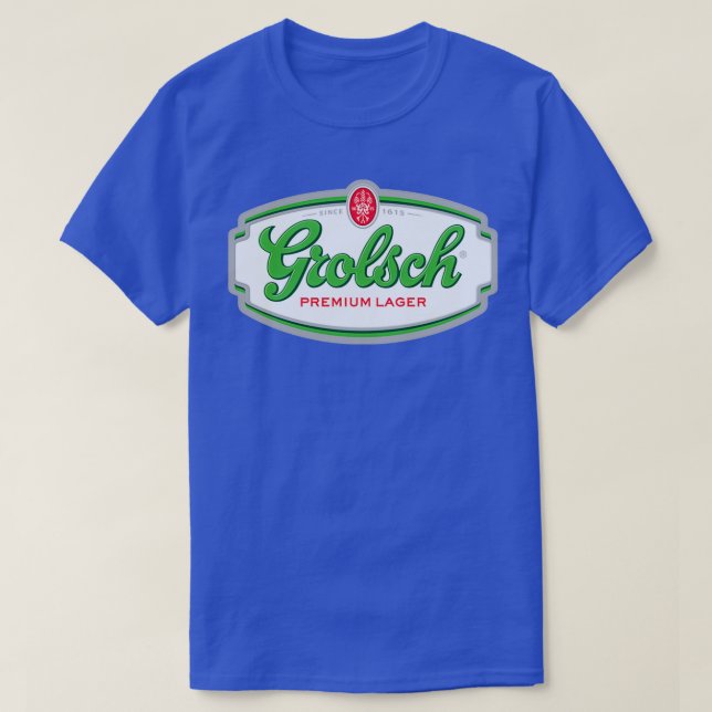 Camiseta Lager Grolsch Premium Green  (Diseño del anverso)