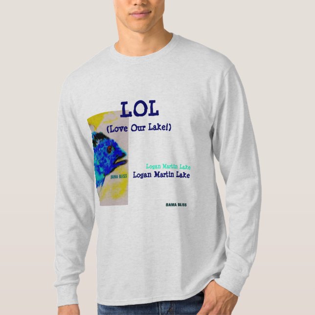 Camiseta "lago" Alabama de los pescados de LOL (Anverso)