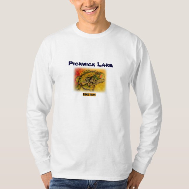Camiseta "lago" Alabama de los pescados de los (Anverso)