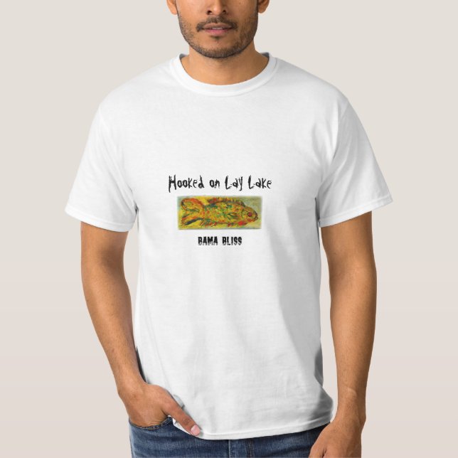 Camiseta "lago" Alabama de los pescados lay (Anverso)