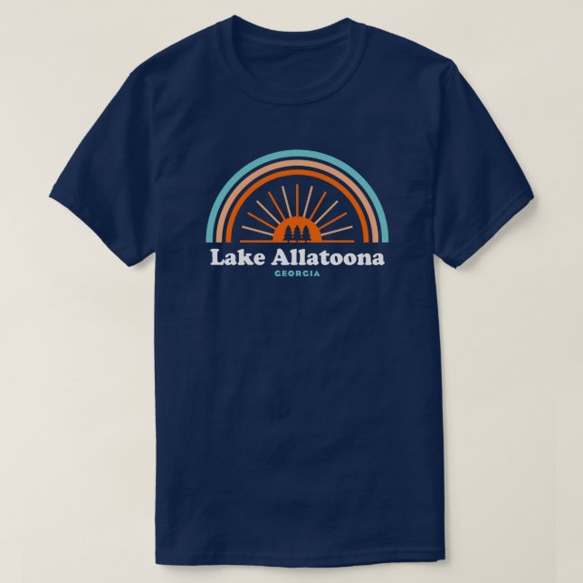 Camiseta Lago Allatoona Georgia Arcoiris (Diseño del anverso)