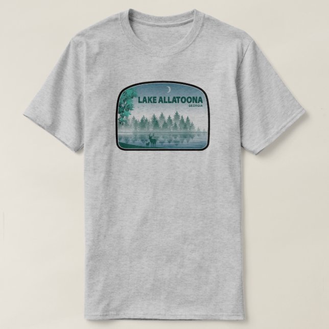 Camiseta Lago Allatoona Georgia Deer (Diseño del anverso)