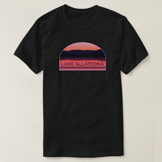 Camiseta Lago Allatoona Georgia Red Sunrise (Diseño del anverso)