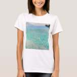 Camiseta Lago Atter, Gustav Klimt<br><div class="desc">Gustav Klimt (14 de julio de 1862 - 6 de febrero de 1918) era un pintor simbolista austríaco y uno de los miembros más destacados del movimiento secesión de Viena. Klimt es conocido por sus pinturas, murales, bocetos y otros objetos artísticos. Además de sus obras figurativas, que incluyen alegorías y...</div>