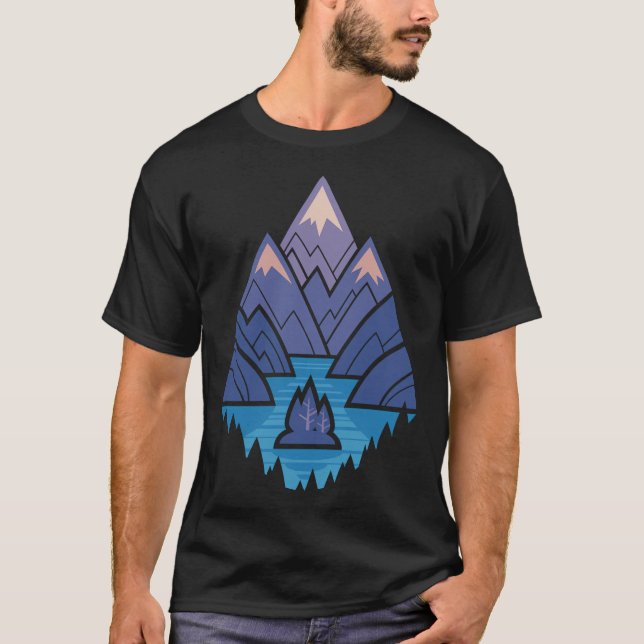 Camiseta Lago Azul (Anverso)