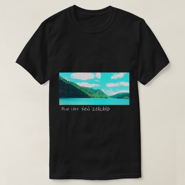 Camiseta Lago Azul Nueva Zelandia Lago Tikatipu (Diseño del anverso)