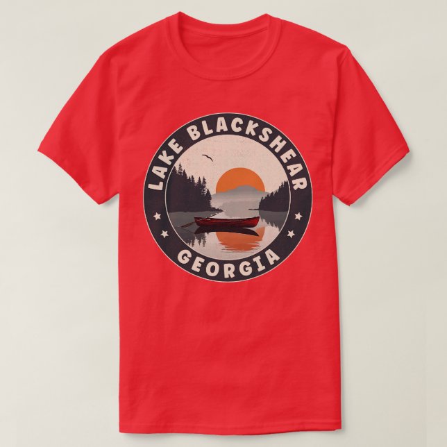 Camiseta Lago Blackshear Georgia Sunset TShirt (Diseño del anverso)
