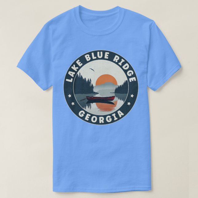 Camiseta Lago Blue Ridge Georgia Sunset TShirt (Diseño del anverso)