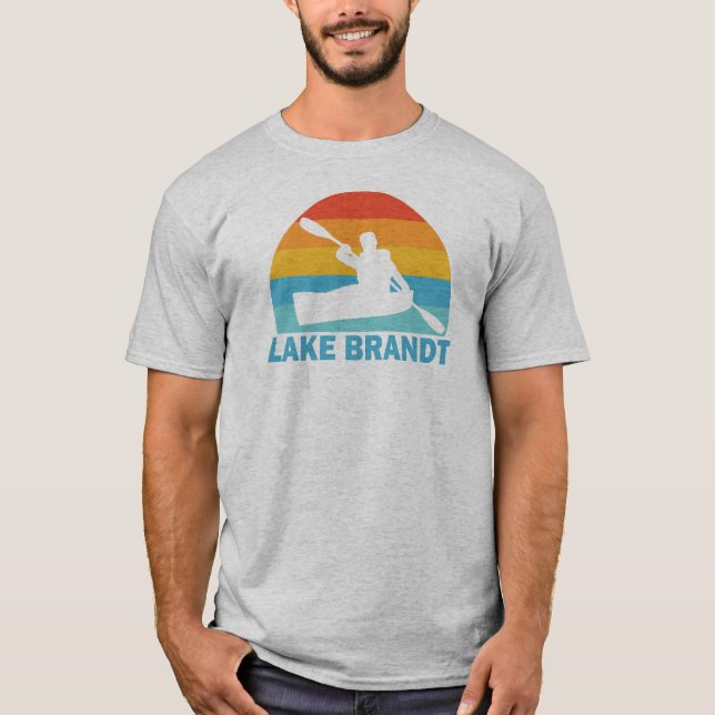 Camiseta Lago Brandt Carolina del Norte Kayak (Anverso)