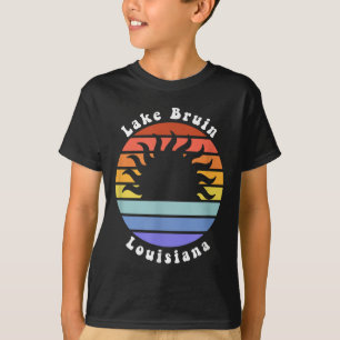 Camiseta Lago Bruin Louisiana La Sunrise Recuerdo de Vacaci